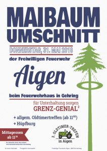 Plakat Maibaumumschnitt