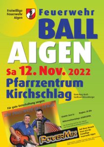 Feuerwehrball 2022 @ Pfarrzentrum Kirchschlag